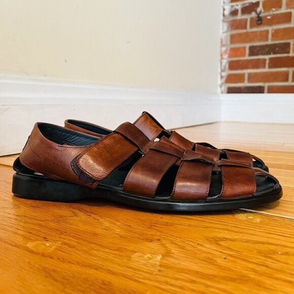 To Boot New York Men’s Adam Derrick Fisher Leather Sandals Made In Italy. Sz 11 main image 11